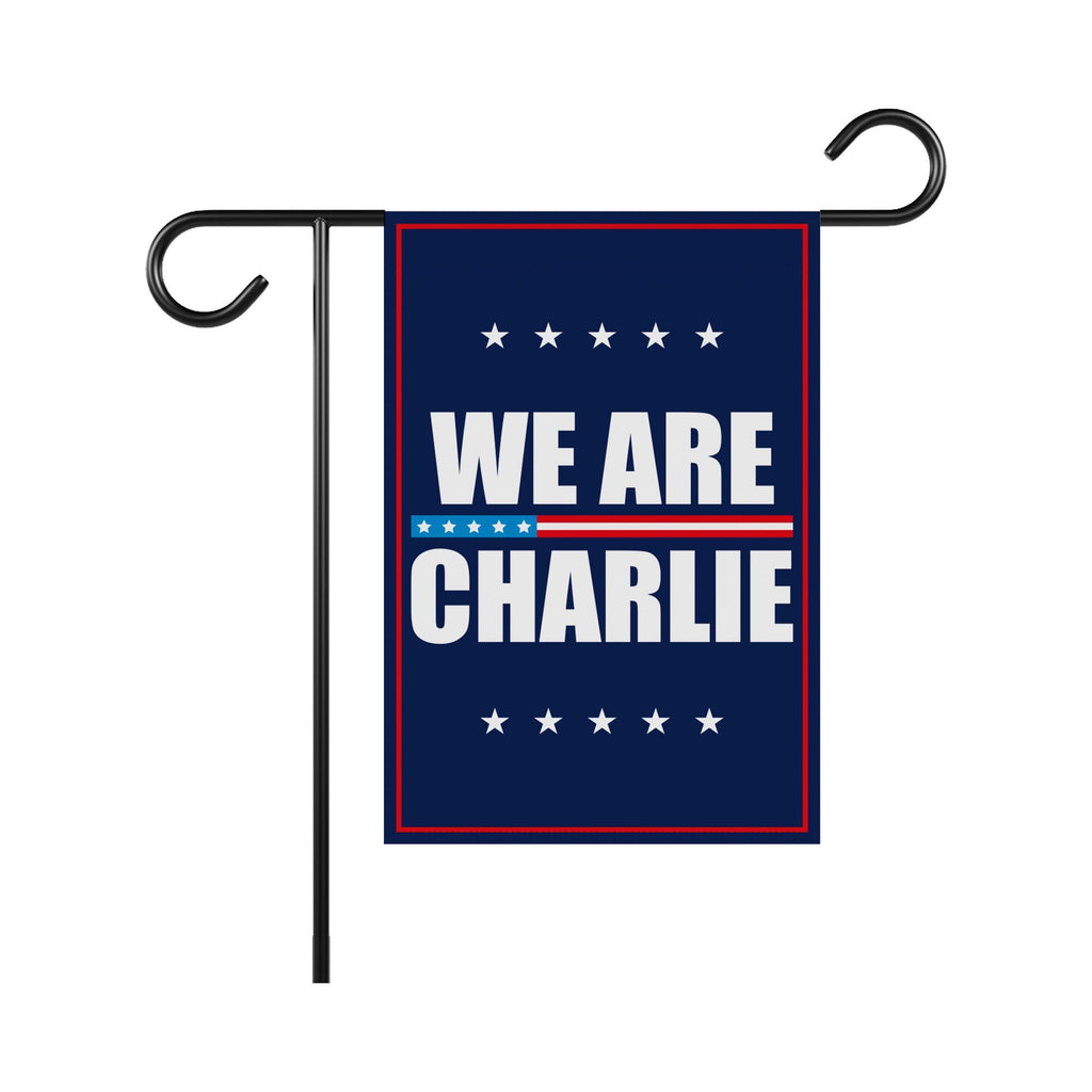 Justice for Charlie Garden Flag, A True Patriot Charlie Kirk Yard Flag, Charlie Kirk Is My Hero Outdoor Flag, Charlie Kirk Freedom Flag
