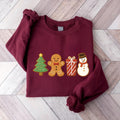 Cute Gingerbread Cookies Sweatshirt, Women's Christmas Shirt, Merry Christmas Sweatshirt