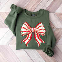 Christmas Snacks Coquette Sweatshirt, Trendy Christmas Shirt, Christmas Sweatshirt