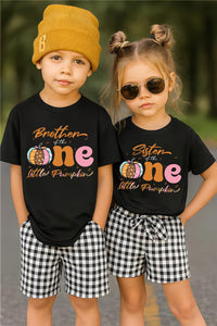 One Little Pumpkin First Birthday Shirt, Pumpkin Themed 1st Birthday Matching Shirt, Mama Little Pumpkin Tee, First Birthday Family Shirt