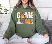 Custom Football Player Hoodie, Touch Down Season Shirt, Game Day Player Design Hoodie