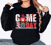 Custom Football Player Hoodie, Touch Down Season Shirt, Game Day Player Design Hoodie