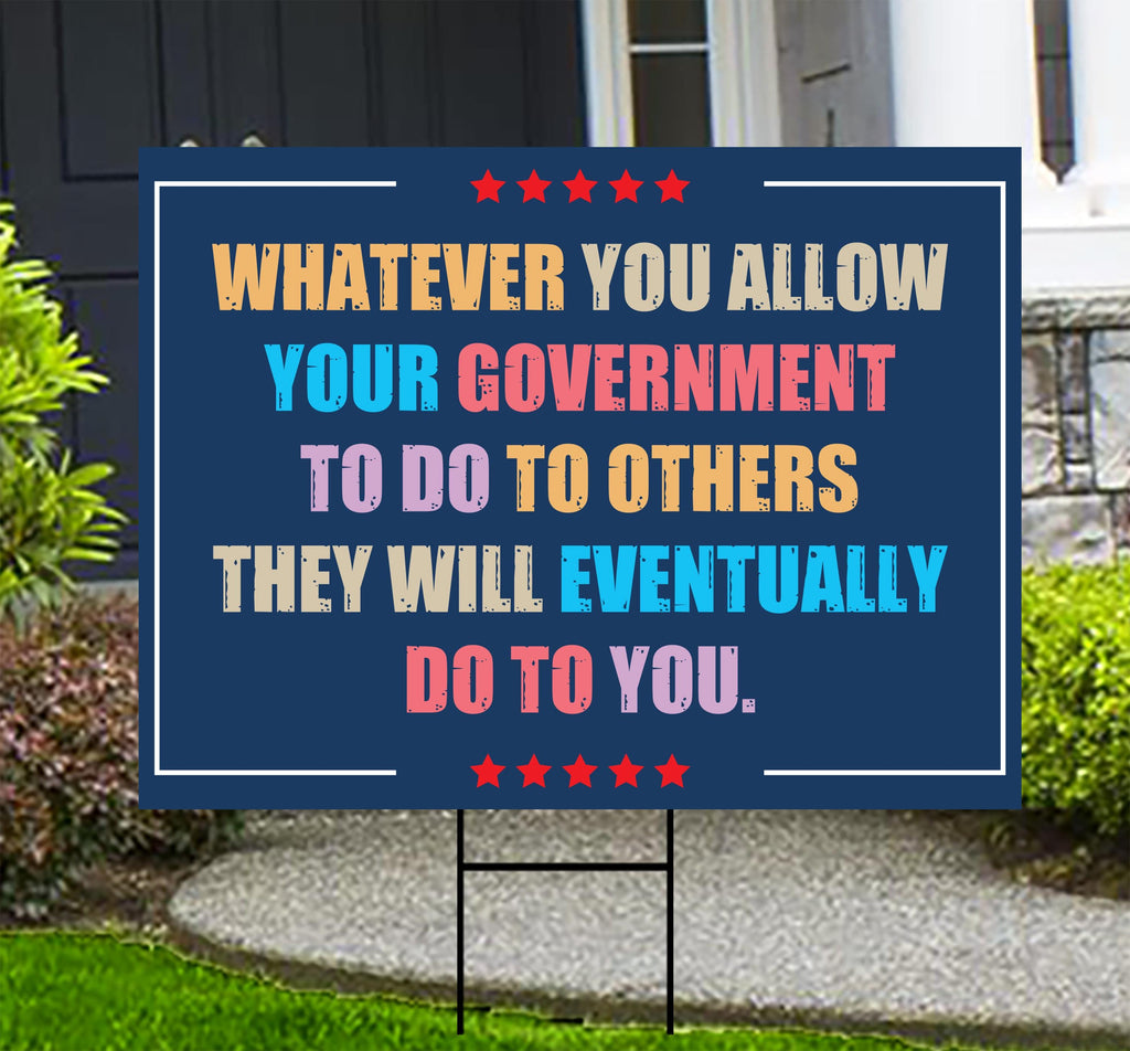 Abolish ICE Yard Sign, Keep the Immigrants, Deport the Racists Lawn Sign, Anti-Trump, Resist Fascism Yard Sign with Metal H-Stake
