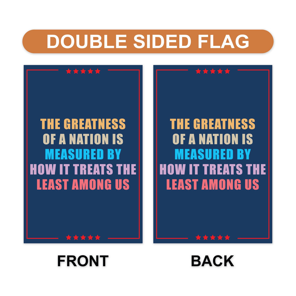 Abolish ICE Garden Flag, 12x18 Inch Double Sided, Democracy Not Oligarchy, Anti-Trump Flag, Resist Racism, Resist Fascism