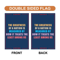 Abolish ICE Garden Flag, 12x18 Inch Double Sided, Democracy Not Oligarchy, Anti-Trump Flag, Resist Racism, Resist Fascism