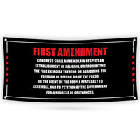 1st Amendment Free Speech Constitution Banner Sign, Political Sign, Reproductive Justice, Human Rights Vinyl Banner with Metal Grommets