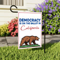 Yes on Prop 50 Garden Flag, Election Rigging Response Act Yard Flag, Anti-Gerrymandering California Flag, Political Outdoor Lawn Banner