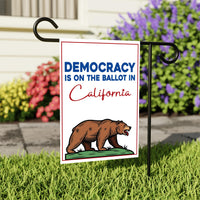 Yes on Prop 50 Garden Flag, Election Rigging Response Act Yard Flag, Anti-Gerrymandering California Flag, Political Outdoor Lawn Banner