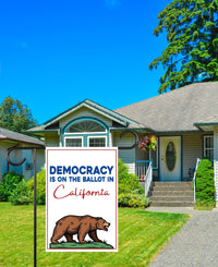 Yes on Prop 50 Garden Flag, Election Rigging Response Act Yard Flag, Anti-Gerrymandering California Flag, Political Outdoor Lawn Banner