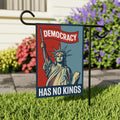 Democracy Has No Kings Garden Flag, Double Sided, No Kings In America Protest, Anti-Trump Flag, Resist Racism, Resist Fascism Flag