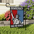 Democracy Has No Kings Garden Flag, Double Sided, No Kings In America Protest, Anti-Trump Flag, Resist Racism, Resist Fascism Flag