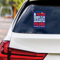 Democracy Has No Kings Vinyl Sticker, No Kings In America Protest, Anti-Trump, Resist Fascism Car Bumper Sticker, 6" x 4.5"