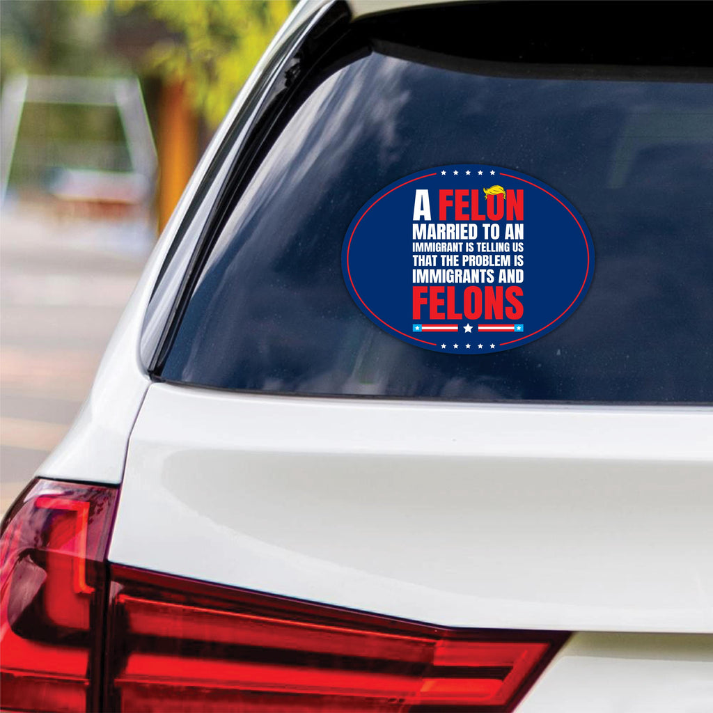 Democracy Has No Kings Vinyl Sticker, No Kings In America Protest, Anti-Trump, Resist Fascism Car Bumper Sticker, 6" x 4.5"