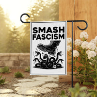 FIGHT FASCISM Garden Flag, 12x18 Inch Double Sided, Democracy Not Oligarchy, Anti-Trump Flag, Resist Racism, Resist Fascism