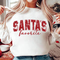 Santa's Favorite Christmas Sweatshirt, Christmas Shirt, Women's Christmas Sweatshirt