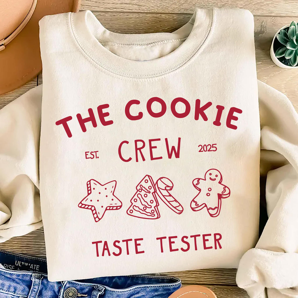 Custom Christmas Cookie Crew Sweatshirt, Matching Family Christmas Shirt, Christmas Baking Sweatshirt