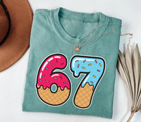 67 Drip Ice Cream Shirt, 67 Birthday Shirt, Funny Meme Tee