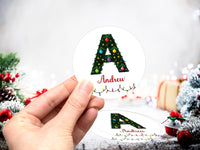 Personalized Christmas Present Labels, Custom Vinyl Sticker Sheets, Xmas Gift Name Tags, Holiday Wrapping Labels, Any Name Stickers