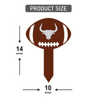 Custom Mascot Aluminum Yard Sign 10x14, Rust-Free Personalized Metal Lawn Sign Integrated Stake, School Spirit Day Football Sports Decor