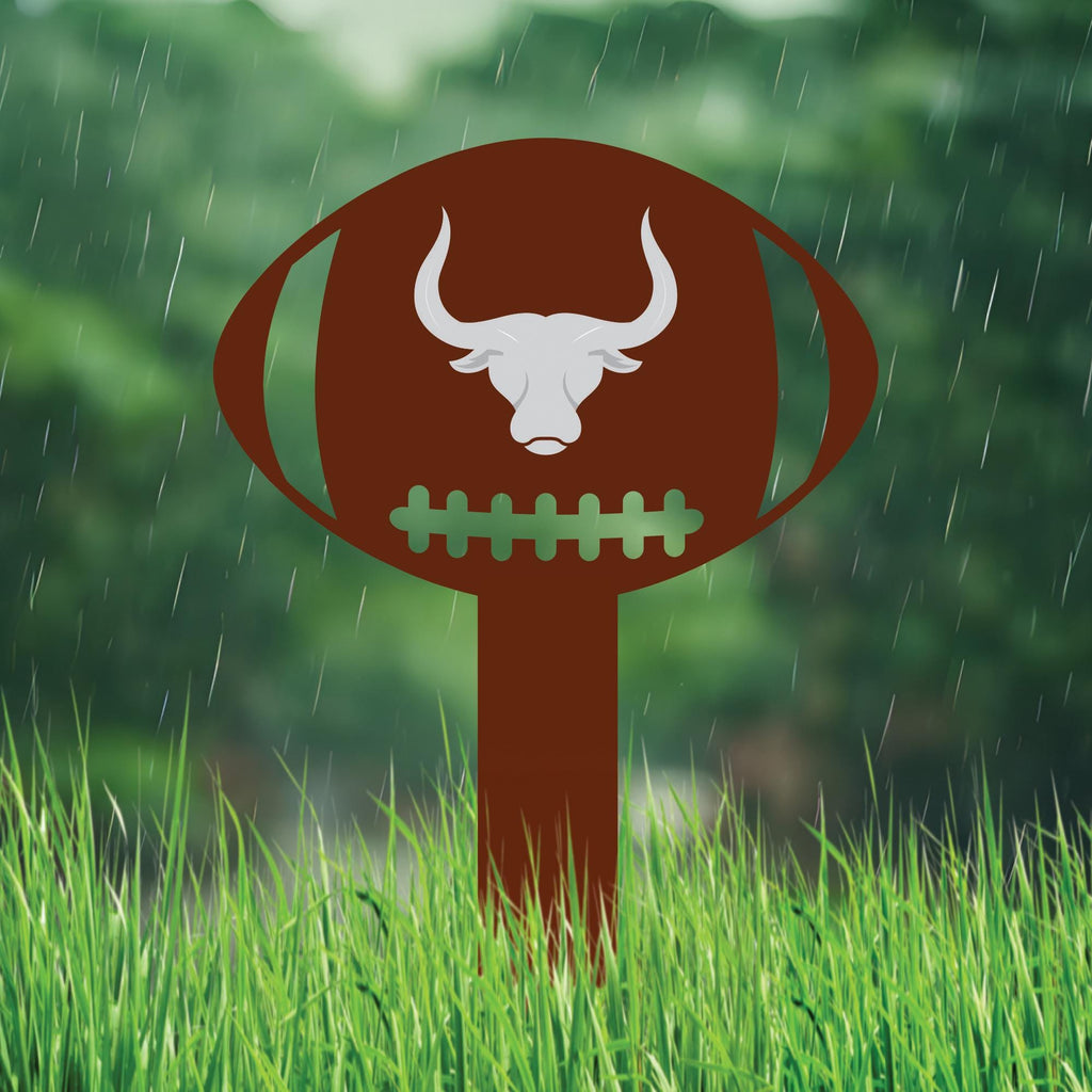 Custom Mascot Aluminum Yard Sign 10x14, Rust-Free Personalized Metal Lawn Sign Integrated Stake, School Spirit Day Football Sports Decor