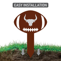 Custom Mascot Aluminum Yard Sign 10x14, Rust-Free Personalized Metal Lawn Sign Integrated Stake, School Spirit Day Football Sports Decor