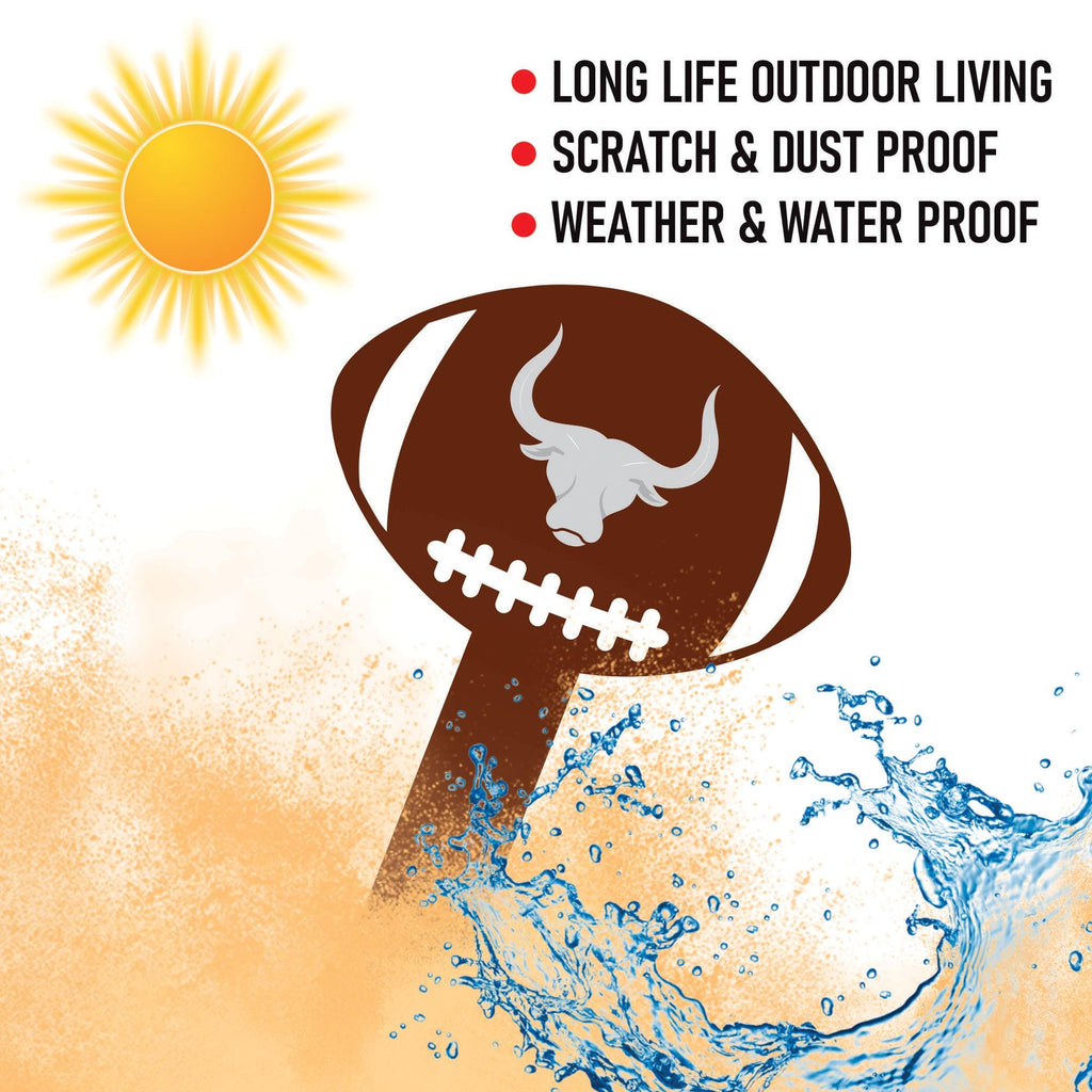 Custom Mascot Aluminum Yard Sign 10x14, Rust-Free Personalized Metal Lawn Sign Integrated Stake, School Spirit Day Football Sports Decor