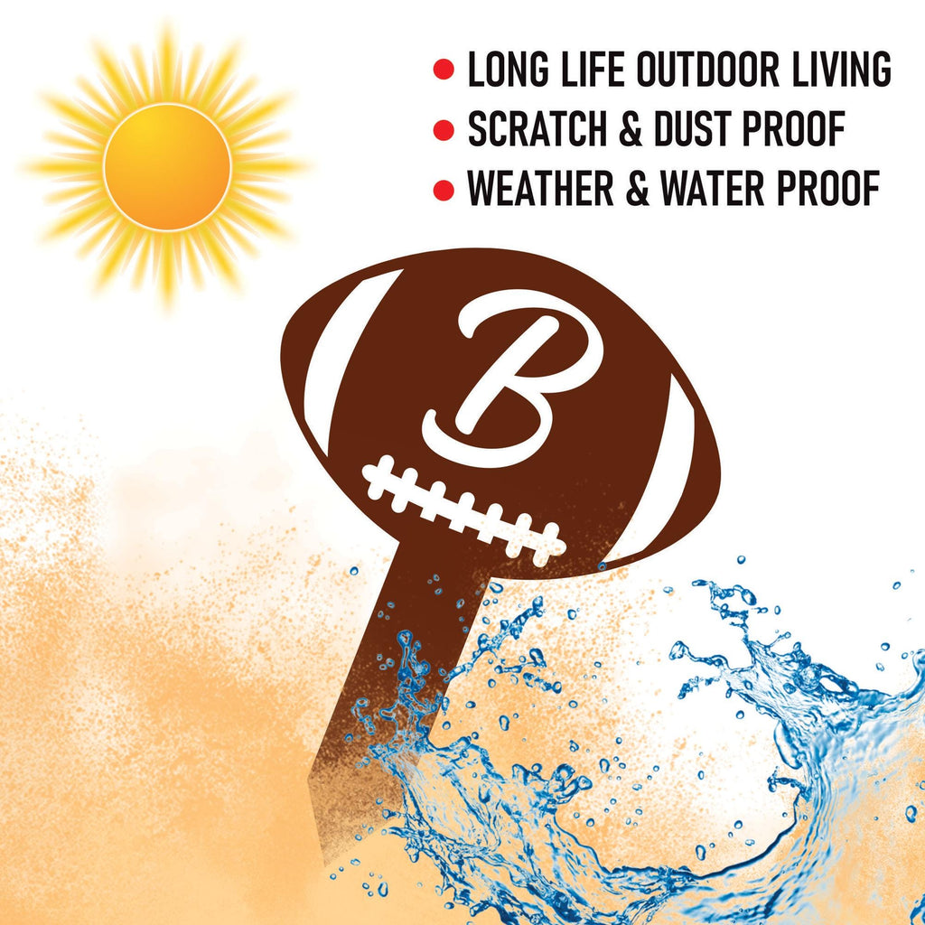 Custom Mascot Aluminum Yard Sign 10x14, Rust-Free Personalized Metal Lawn Sign Integrated Stake, School Spirit Day Football Sports Decor