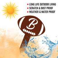Custom Mascot Aluminum Yard Sign 10x14, Rust-Free Personalized Metal Lawn Sign Integrated Stake, School Spirit Day Football Sports Decor