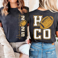 Hoco 2025 Shirt, Homecoming 2025 Shirt, High School Homecoming Football Tee, Front Back