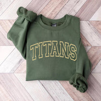 Custom School Mascot Sweatshirt, Personalized School Logo Shirt, Team Mascot Name Sweatshirt