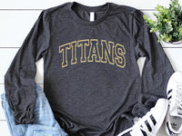 Custom School Mascot Long Sleeve Shirt, Personalized School Logo Shirt, Team Mascot Name Tee