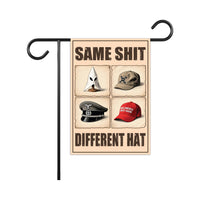 No Kings In America Garden Flag, Double Sided, Different Hats, Democracy Not Oligarchy, Anti-Trump, Resist Racism Flag, Resist Fascism Flag