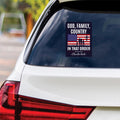 God Family Country Vinyl Sticker, A True Patriot Charlie Kirk, Charlie Kirk Freedom, Charlie Kirk Is My Hero Bumper Sticker, 6