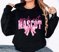 Custom Pink Out Mascot Hoodie, Breast Cancer Awareness Game Day Shirt, Custom School Spirit Hoodie