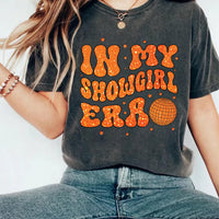 Vintage In My Showgirl Era Shirt, Retro Concert Cowgirl Tee, Cute Western Outfit Shirt, Showgirl Top, Personalized Showgirl Era Shirt