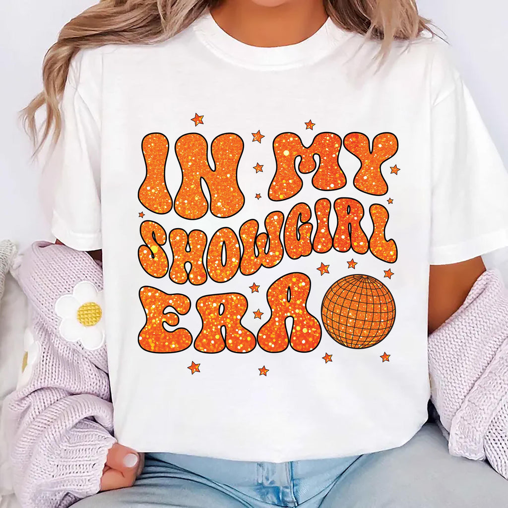 Vintage In My Showgirl Era Shirt, Retro Concert Cowgirl Tee, Cute Western Outfit Shirt, Showgirl Top, Personalized Showgirl Era Shirt