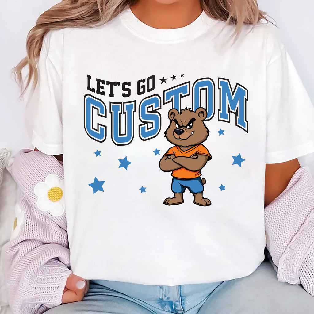 Custom Mascot Retro Shirt, Booster School Spirit Shirt, Cheer Team Mascot Tee