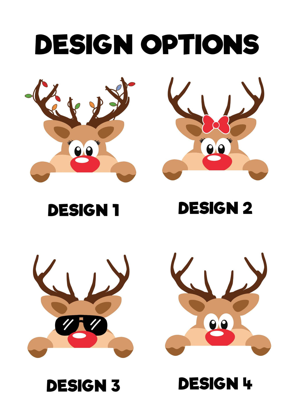 Reindeer Family Christmas Hoodie, Personalized Christmas Family Shirt, Custom Family Name Hoodie