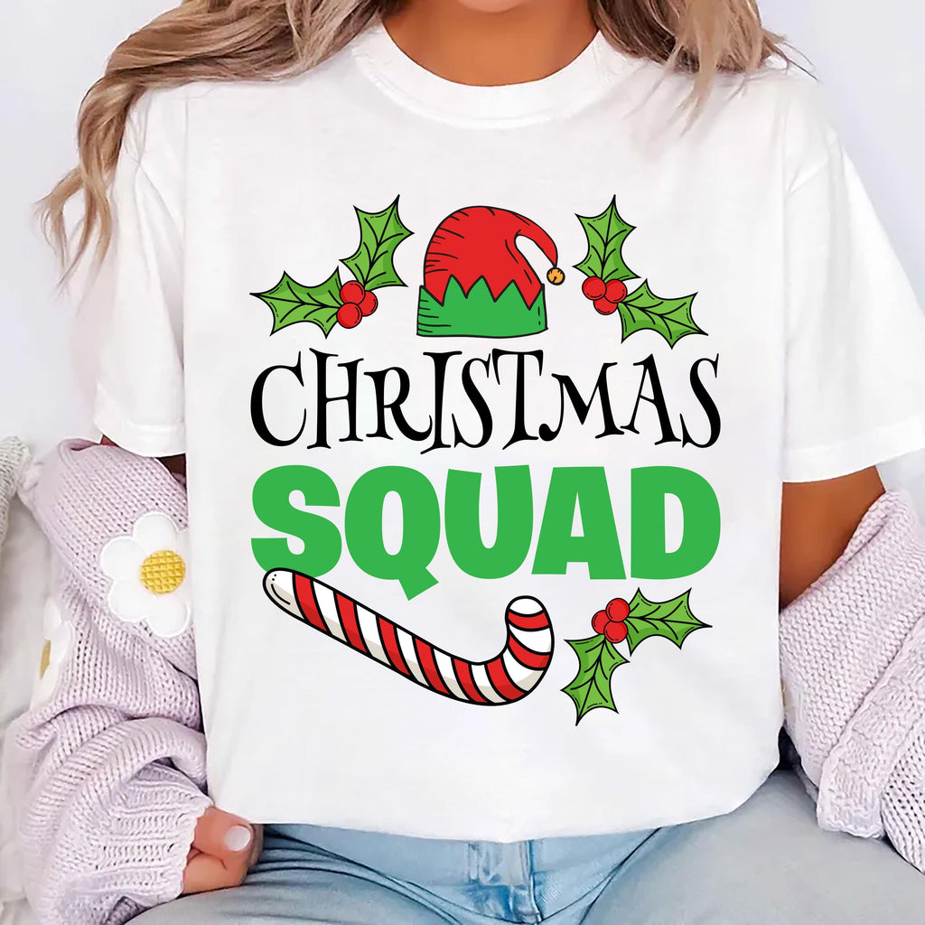 Matching Family Christmas Squad Shirt, Custom Christmas Shirt, Family Christmas Squad Tee for Women Men