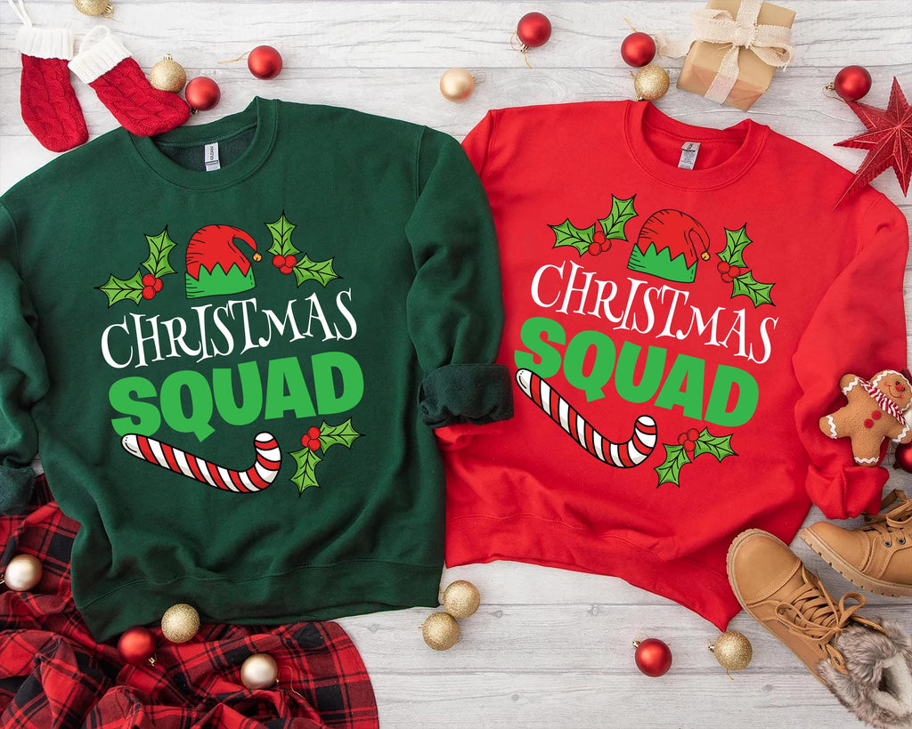 Matching Family Christmas Squad Shirt, Custom Christmas Shirt, Family Christmas Squad Tee for Women Men
