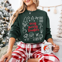 Christmas Teacher Sweatshirt, Christmas Gift for Teacher Shirt, Teacher Claus Sweatshirt