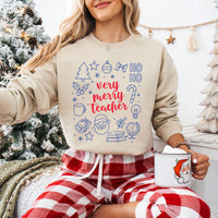 Christmas Teacher Sweatshirt, Christmas Gift for Teacher Shirt, Teacher Claus Sweatshirt