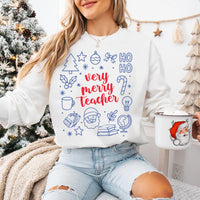 Christmas Teacher Sweatshirt, Christmas Gift for Teacher Shirt, Teacher Claus Sweatshirt