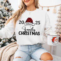 Personalized Family Christmas Sweatshirt, Custom Name Holiday Shirt, Family Christmas Sweatshirt
