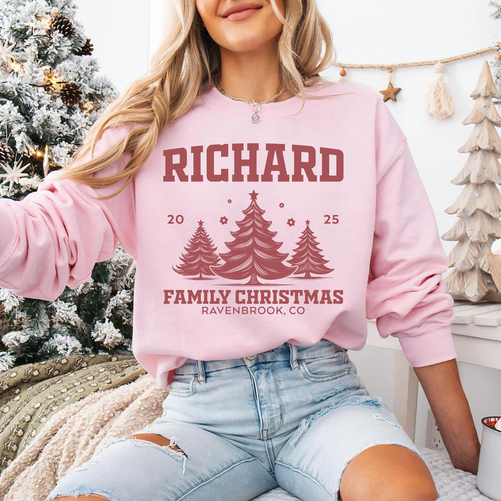 Custom Family Christmas Sweatshirt, Matching Family Christmas Shirt, Christmas Sweatshirt