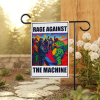 Portland Frog Anti-ICE Protest Garden Flag, Double Sided, No Kings In America, Protect Democracy, Anti-Trump Flag, Resist Fascism Flag