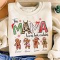 Personalized Christmas Mama Sweatshirt, This Mama Loves Her Cookies Shirt, Custom Gingerbread Sweatshirt