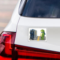 Portland Frog Anti-ICE Protest Magnet, Protect Democracy, Anti-Trump, No Kings Protest Sign, Resist Fascism Vehicle Magnet, 6" x 4.5"