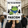 Portland Frog Anti-ICE Protest Sign, Anti-Trump, No Kings In America, Protect Democracy Political Activist Poster, Resist Fascism Rally Sign