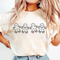 Christmas Gingerbread Cookies Shirt, Festive Holiday Outfit Shirt, Women’s Xmas Tee